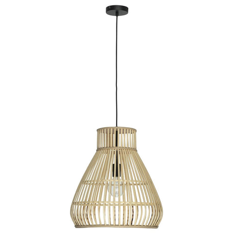 Mercator Byron 1Lt Bamboo Pendant Light