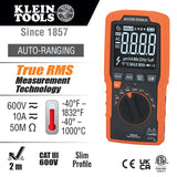 Klein A-MM450 600V TRMS Auto-Ranging Slim Digital Multimeter