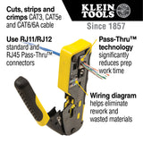 Klein Tools Pass-Thru Modular Data Crimper