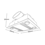 Martec Linear Bathroom Heater 3 in 1